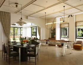 thiết kế nội thất biệt thự phong cách luxury