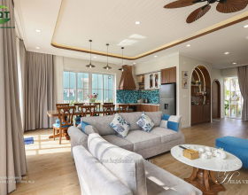 mẫu thiết kế nội thất nhà phố không gian mở