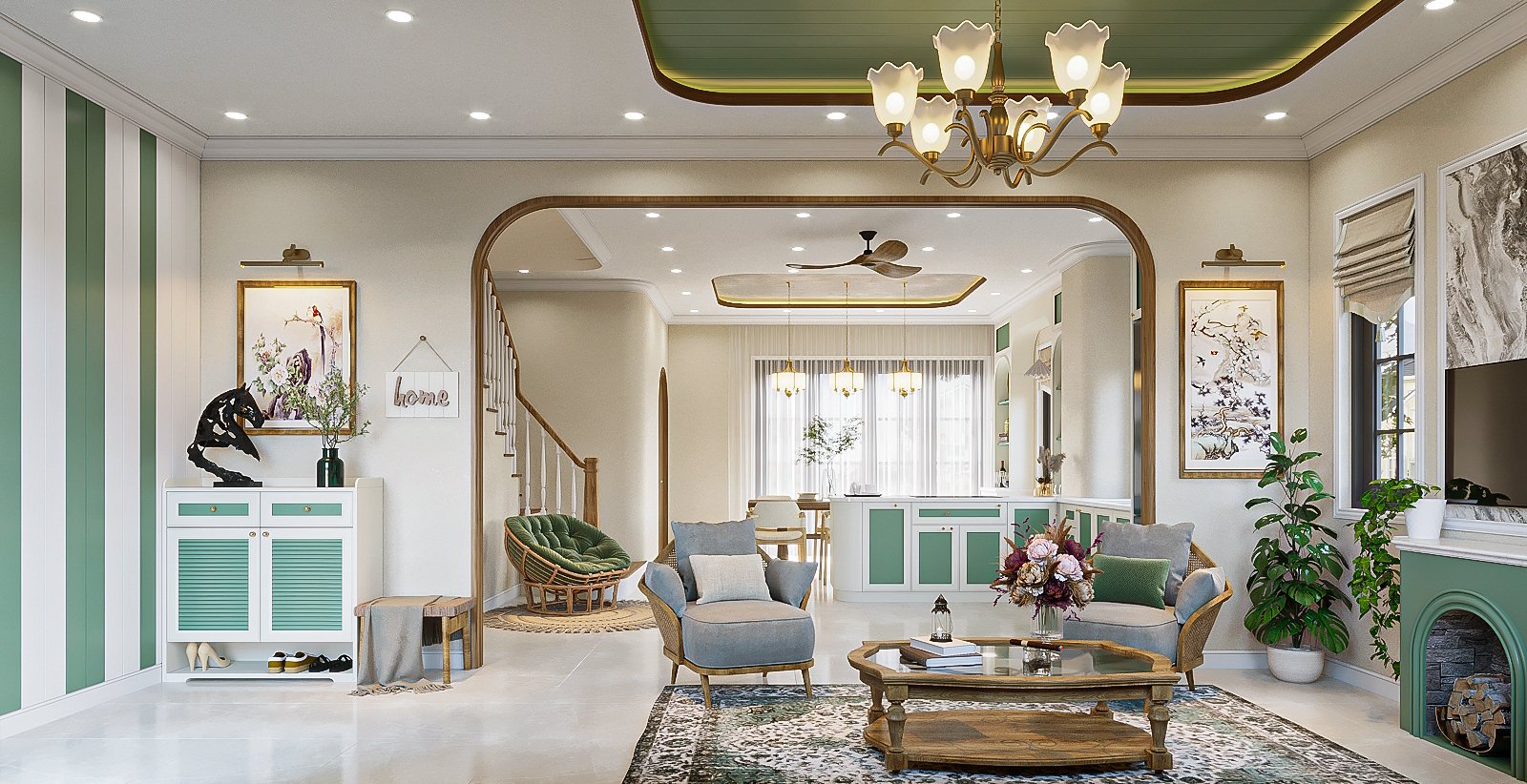 THIẾT KẾ TẠI VILLA NOVAWORLD PHAN THIẾT – HQT DECOR – PHONG CÁCH ĐỊA TRUNG HẢI