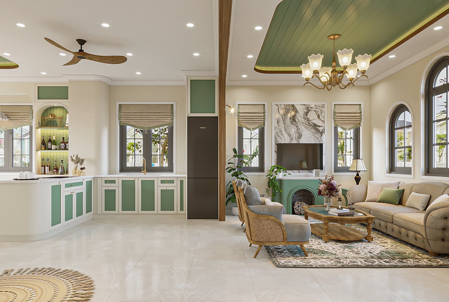 THIẾT KẾ TẠI VILLA NOVAWORLD PHAN THIẾT – HQT DECOR – PHONG CÁCH ĐỊA TRUNG HẢI