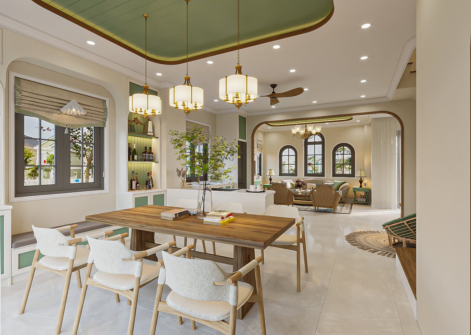 THIẾT KẾ TẠI VILLA NOVAWORLD PHAN THIẾT – HQT DECOR – PHONG CÁCH ĐỊA TRUNG HẢI